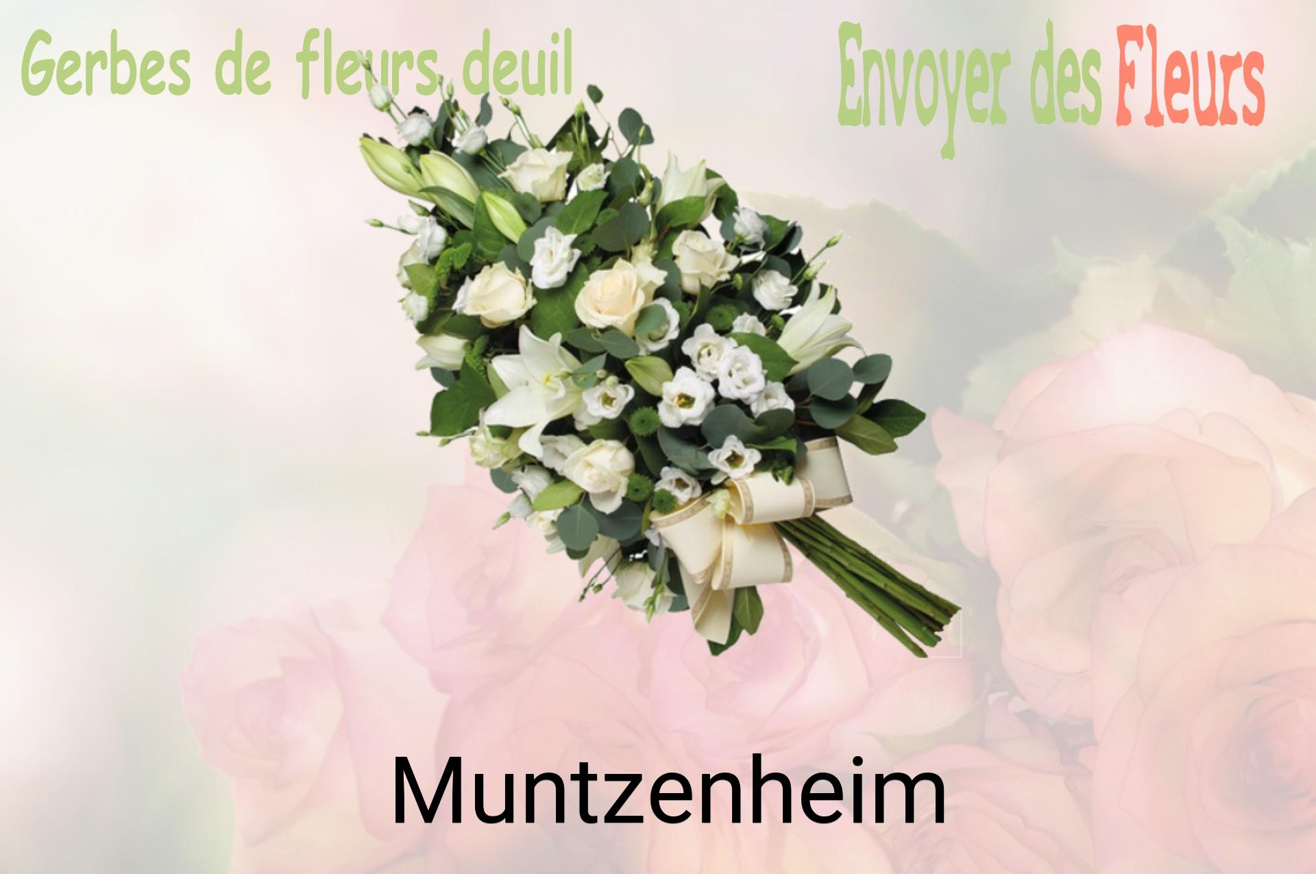 Gerbe de fleurs de deuil livrée à Muntzenheim